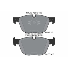 TEXTAR fékbetétkészlet, tárcsafék TEXTAR 2417001 autóalkatrész