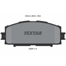 TEXTAR fékbetétkészlet, tárcsafék TEXTAR 2434701 autóalkatrész