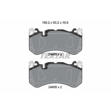 TEXTAR fékbetétkészlet, tárcsafék TEXTAR 2445503 autóalkatrész