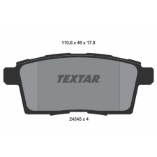 TEXTAR fékbetétkészlet, tárcsafék TEXTAR 2454501 autóalkatrész