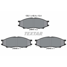 TEXTAR fékbetétkészlet, tárcsafék TEXTAR 2464701 autóalkatrész