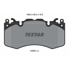 TEXTAR fékbetétkészlet, tárcsafék TEXTAR 2465901 autóalkatrész