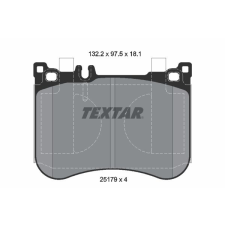 TEXTAR fékbetétkészlet, tárcsafék TEXTAR 2517901 autóalkatrész