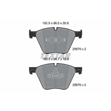 TEXTAR fékbetétkészlet, tárcsafék TEXTAR 2567501 autóalkatrész