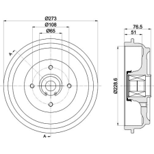 TEXTAR Fékdob TEXTAR 94037900 autóalkatrész