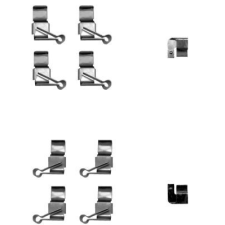 TEXTAR tartozékkészlet, tárcsafékbetét TEXTAR 82509200 autóalkatrész