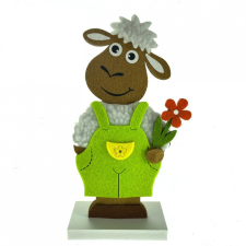  Textil bárány virággal 20cm party kellék