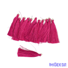 Textil bojt 6cm 12db/cs - Magenta dekorációs kellék
