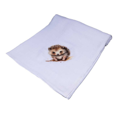  Textil tetra kifogó-törölköző süni mintával 140x140cm babatörülköző, kifogó