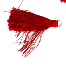  Textilbojt, bordó. Hossza: 4 cm dekorációs kellék