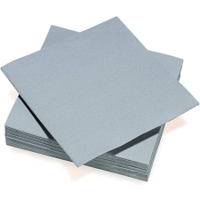  Textilhatású szalvéta, szürke dekorációs kellék