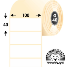 Tezeko 100 * 40 mm, öntapadós műanyag etikett címke (1600 címke/tekercs) etikett