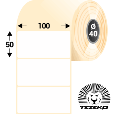 Tezeko 100 * 50 mm, öntapadós papír etikett címke (3000 címke/tekercs) etikett