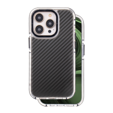 TFO Acrylic Carbon tok iPhone 14 Pro - fekete tok és táska