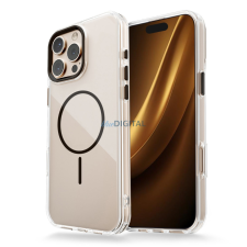 TFO Clear Thin MagSafe-kompatibilis tok iPhone Air - fekete-átlátszó tok és táska