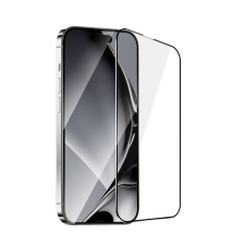 TFO Fémszegélyes edzett üveg fekete szegéllyel Samsung Galaxy S25 Plus mobiltelefon kellék