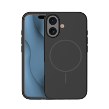 TFO Silicone Thin MagSafe-kompatibilis tok iPhone 16 Plus - fekete tok és táska