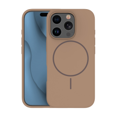 TFO Silicone Thin MagSafe-kompatibilis tok iPhone 16 Pro Max - barna tok és táska