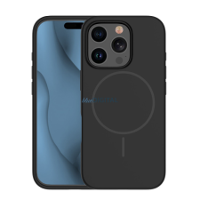 TFO Silicone Thin MagSafe-kompatibilis tok iPhone 17 - fekete tok és táska