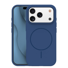 TFO Telefontok iPhone 17 Pro - Thin Mag - MagSafe kompatibilis kék szilikon hátlap tok tok és táska