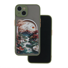 TFO Ultra Trendy tok Samsung Galaxy A25 - zöld "Travel" mintás tok és táska