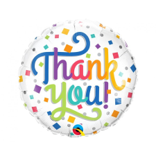Thank You Confetti fólia lufi 46 cm party kellék