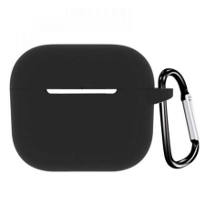  THD márkájú szilikon tok Apple Airpods 3 vezeték nélküli fejhallgatóhoz, fekete színben fülhallgató, fejhallgató tok