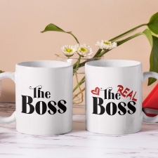  The Boss mintás páros bögre bögrék, csészék