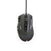  The G-Lab Gamer Egér - KULT NITRO CORE (10000 DPI, 11 gomb, makro, 1,8m kábel, RGB LED, fekete)