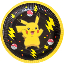The Pokémon Company Pokémon Thunder papírtányér 8 DARABOS, 18 cm party kellék