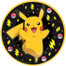 The Pokémon Company Pokémon Thunder papírtányér 8 DARABOS, 23 cm party kellék