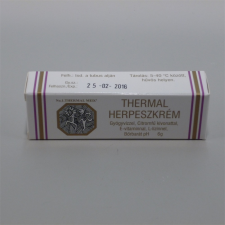 Thermál herpeszkrém 6 g gyógyhatású készítmény