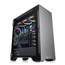Thermaltake A500 Aluminum Tempered Glass Black számítógép ház