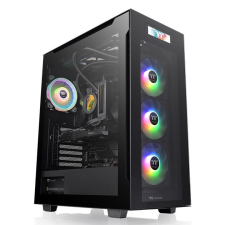 Thermaltake Divider 550 TG Ultra Mid Tower Chassis Tempered Glass Black számítógép ház