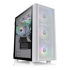 Thermaltake H570 TG ARGB Snow Mid Tower Chassis Tempered Glass White számítógép ház