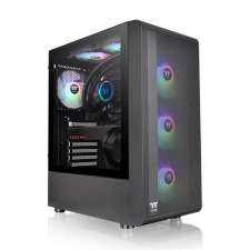Thermaltake S200 TG ARGB Tempered Glass Black számítógép ház