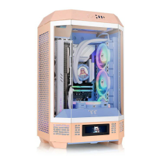 Thermaltake The Tower 300 Számítógépház Opcionális LCD kijelzővel - Barack (CA-1Y4-00SKWN-00) számítógép ház