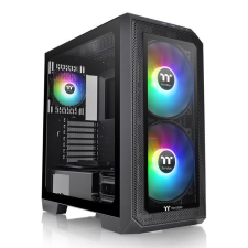 Thermaltake View 300 MX Mid Tower Chassis ARGB Tempered Glass Black számítógép ház