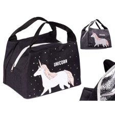 Thermo uzsonnás táska, ételhordó, fekete - Unicornis uzsonnás doboz
