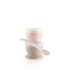 Thermobaby kanál és bébiétel-tároló dobozok (2db) - Powder Pink anyatej tároló