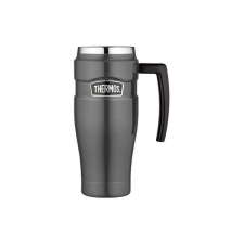 Thermos, Csöpögésmentes termobögre fogóval, fémszürke, 470 ml termosz