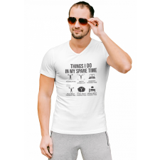  Things i do in my spare time - Férfi V Nyakú Póló férfi póló