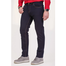  Thomas Jeans bőr betétes sötétkék férfi farmer nadrág