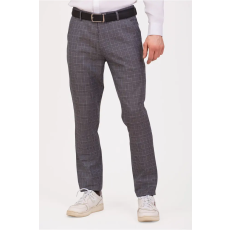  Thomas Jeans kockás egyenes szárú szürke nadrág