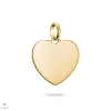 Thomas Sabo Charm Club Connect aranyozott gravírozható nagy szív charm medál - CC1274-413-39