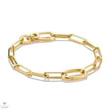 Thomas Sabo Charm Club Connect aranyozott karkötő 17 cm - C1205-413-39-L17 karkötő