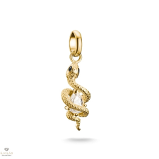 Thomas Sabo Charm Club Connect aranyozott kígyó charm medál - CC1264-565-14 medál