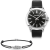 Thomas Sabo férfi karórar Rebel at Heart karkötővel 925 Sterlingezüst SET0517-622-11