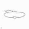 Thomas Sabo Sterling Silver Thomas Sabo Szív karkötő 19 cm - A2177-051-14-L19