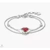 Thomas Sabo Sterling Silver Thomas Sabo szív karkötő 19 cm - A2222-051-10-L19